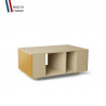 Table basse GRANDE LIGATIO Chêne Clair - Curry - Abricot