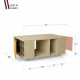Table basse GRANDE LIGATIO Chêne Clair - Curry - Abricot