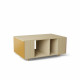 Table basse GRANDE LIGATIO Chêne Clair - Curry - Abricot