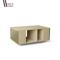 Table basse GRANDE LIGATIO Chêne Clair - Olive - Graphite