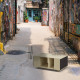 Table basse GRANDE LIGATIO Chêne Clair - Olive - Graphite