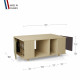 Table basse GRANDE LIGATIO Chêne Clair - Olive - Graphite