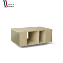 Table basse GRANDE LIGATIO Chêne Clair - Olive - Cubanite