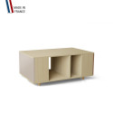 Table basse GRANDE LIGATIO Chêne Clair - Cachemire - Terracotta