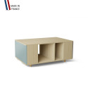 Table basse GRANDE LIGATIO Chêne Clair - Curaçao - Sienne
