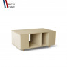 Table basse GRANDE LIGATIO Chêne Clair - Porcelaine - Curry
