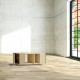 Table basse GRANDE LIGATIO Chêne Clair - Porcelaine - Olive