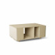 Table basse GRANDE LIGATIO Chêne Clair - Porcelaine - Olive