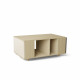 Table basse GRANDE LIGATIO Chêne Clair - Porcelaine - Graphite