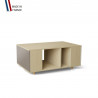Table basse GRANDE LIGATIO Chêne Clair - Sienne - Porcelaine