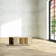 Table basse GRANDE LIGATIO Chêne Clair - Graphite - Curry