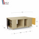 Table basse GRANDE LIGATIO Chêne Clair - Graphite - Curry