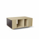 Table basse GRANDE LIGATIO Chêne Clair - Graphite - Curry