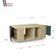 Table basse GRANDE LIGATIO Chêne Clair - Graphite - Tropical