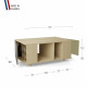 Table basse GRANDE LIGATIO Chêne Clair - Cubanite - Olive