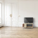 Meuble TV NEXIUM Chêne Clair - Terracotta - Abricot