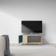 Meuble TV NEXIUM Chêne Clair - Tropical - Abricot