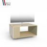 Meuble TV NEXIUM Chêne Clair - Porcelaine - Olive