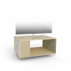 Meuble TV NEXIUM Chêne Clair - Porcelaine - Olive