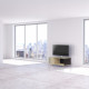 Meuble TV NEXIUM Chêne Clair - Porcelaine - Graphite