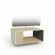 Meuble TV NEXIUM Chêne Clair - Porcelaine - Graphite