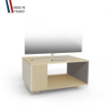 Meuble TV NEXIUM Chêne Clair - Porcelaine - Cubanite