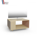 Meuble TV NEXIUM Chêne Clair - Sienne - Terracotta