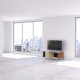 Meuble TV NEXIUM Chêne Clair - Graphite - Terracotta