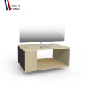 Meuble TV NEXIUM Chêne Clair - Graphite - Olive