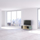 Meuble TV NEXIUM Chêne Clair - Graphite - Curaçao