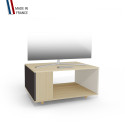 Meuble TV NEXIUM Chêne Clair - Graphite - Porcelaine