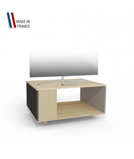 Meuble TV NEXIUM Chêne Clair - Graphite - Sienne