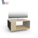 Meuble TV NEXIUM Chêne Clair - Graphite - Sienne