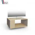 Meuble TV NEXIUM Chêne Clair - Cubanite - Sienne