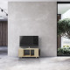 Meuble TV GRAND NEXIUM Chêne Clair - Abricot - Graphite