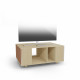 Meuble TV GRAND NEXIUM Chêne Clair - Terracotta - Cachemire