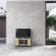Meuble TV GRAND NEXIUM Chêne Clair - Curry - Terracotta