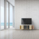 Meuble TV GRAND NEXIUM Chêne Clair - Curry - Terracotta