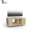 Meuble TV GRAND NEXIUM Chêne Clair - Olive - Abricot