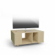 Meuble TV GRAND NEXIUM Chêne Clair - Olive - Porcelaine