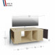 Meuble TV GRAND NEXIUM Chêne Clair - Tropical - Graphite