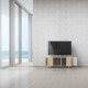 Meuble TV GRAND NEXIUM Chêne Clair - Cachemire - Porcelaine