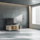 Meuble TV GRAND NEXIUM Chêne Clair - Cachemire - Graphite