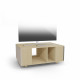 Meuble TV GRAND NEXIUM Chêne Clair - Cachemire - Graphite