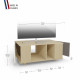 Meuble TV GRAND NEXIUM Chêne Clair - Porcelaine - Cubanite