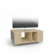 Meuble TV GRAND NEXIUM Chêne Clair - Sienne - Porcelaine