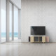 Meuble TV GRAND NEXIUM Chêne Clair - Graphite - Abricot