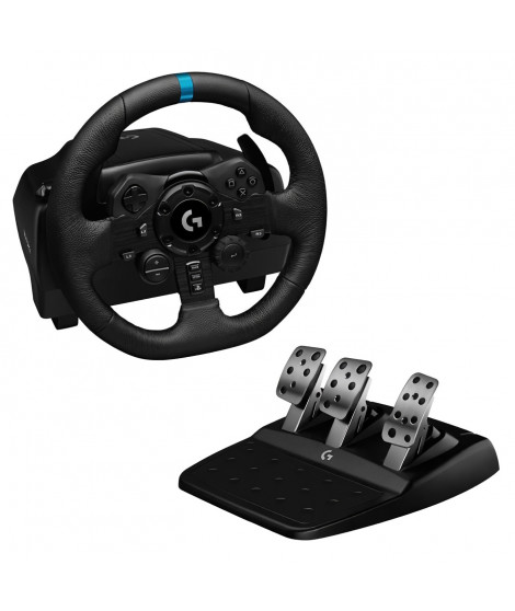 Volant de Course et Pédales gaming - Logitech - G923 - pour PS5, PS4 et PC