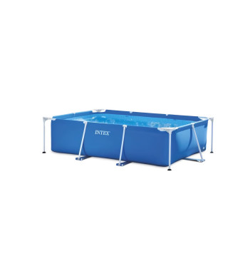 Intex piscine metal frame junior rectangulaire tubulaire (l)2,20 x (l)1,50 x (h)0,60m