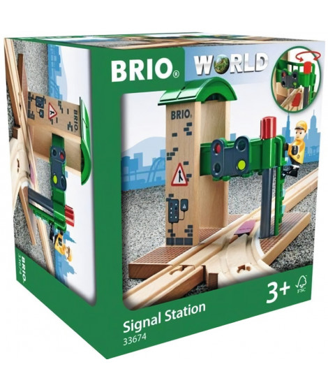 Brio World Station de Controle et d'Aiguillage - Accessoire pour circuit de train en bois - Ravensburger - Mixte des 3 ans - …